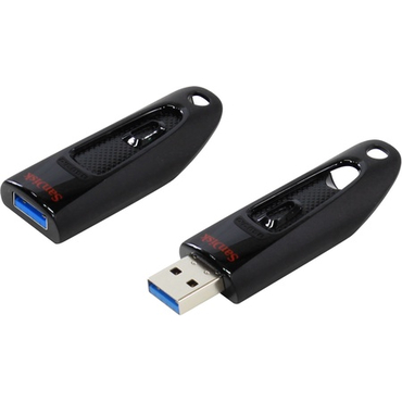 Память USB 3.0 128 GB SanDisk CZ48 Ultra, черный (SDCZ48-128G-U46)